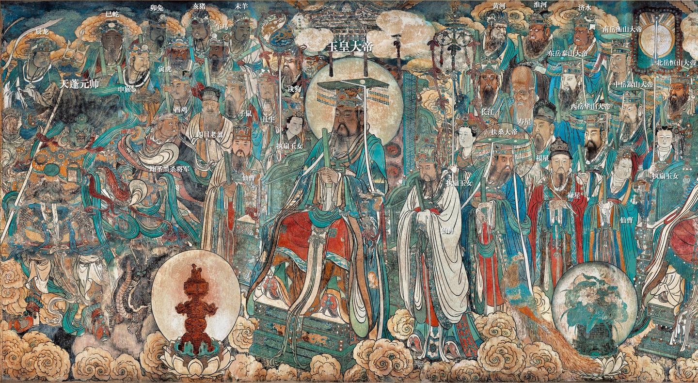 细品中国画(2)---超级大场面的永乐宫《朝元图》