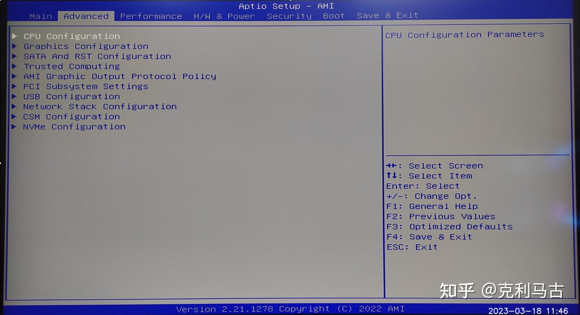 AMI BIOS 选项展示及部分解释(by ChatGPT) 知乎