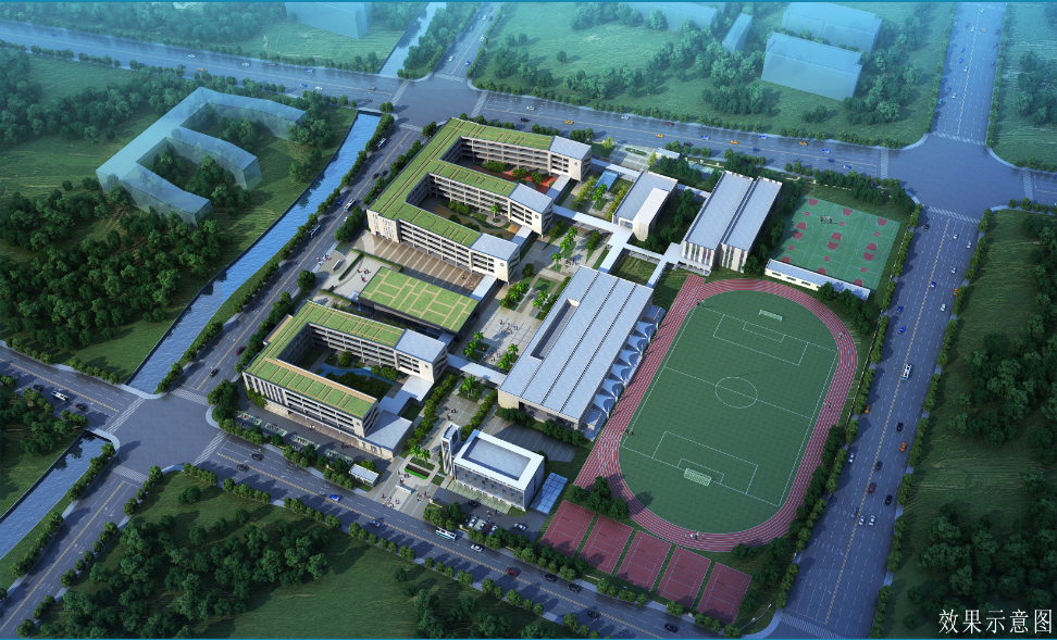 集士港九年一贯制学校新建工程批前公示面积73356平方米