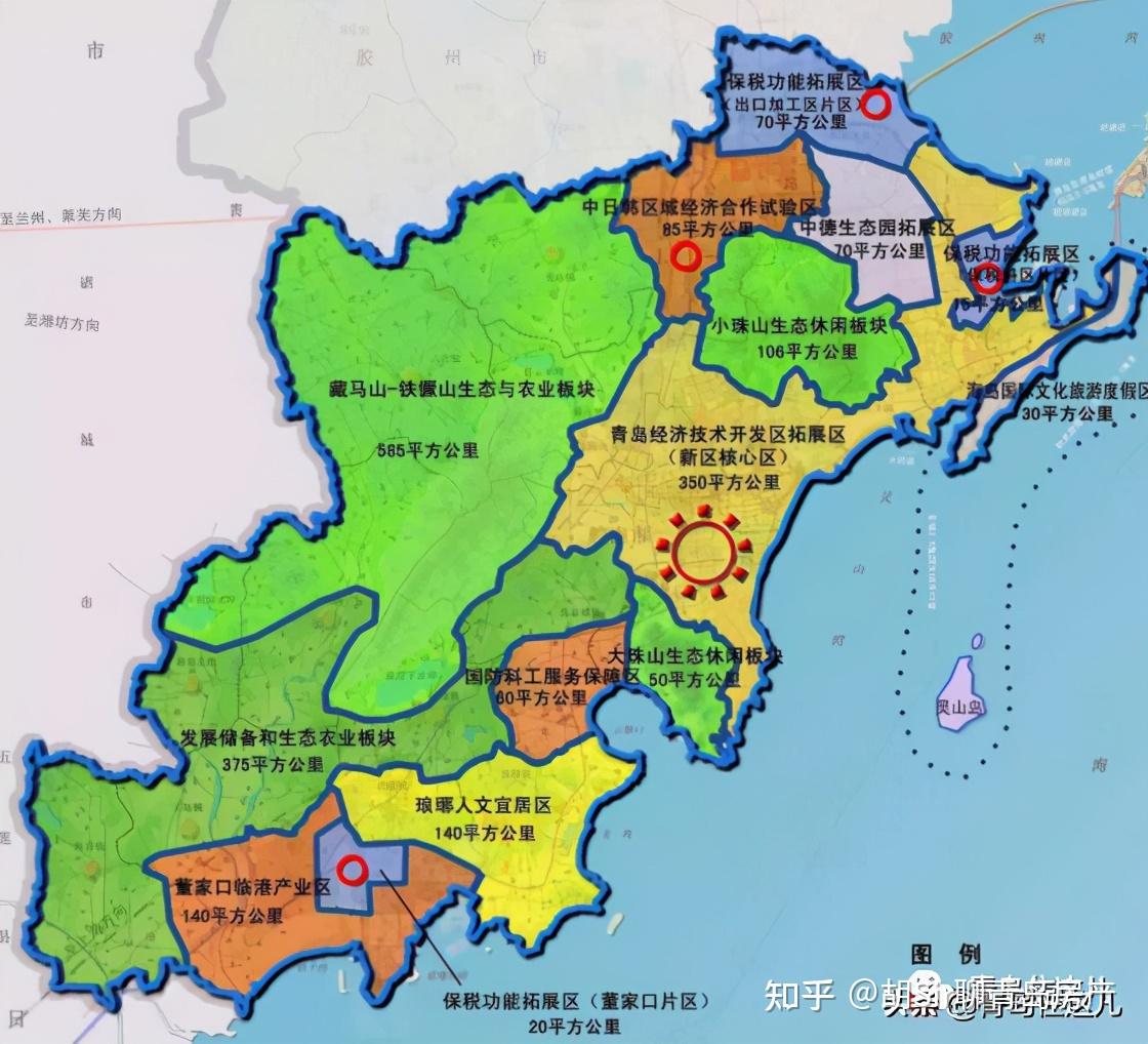 青岛蓝谷地理位置图片