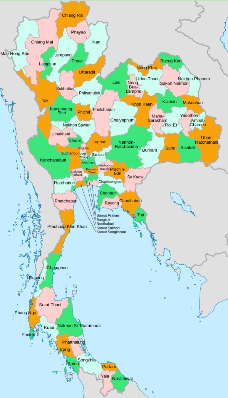 东南亚行政地图放大图片