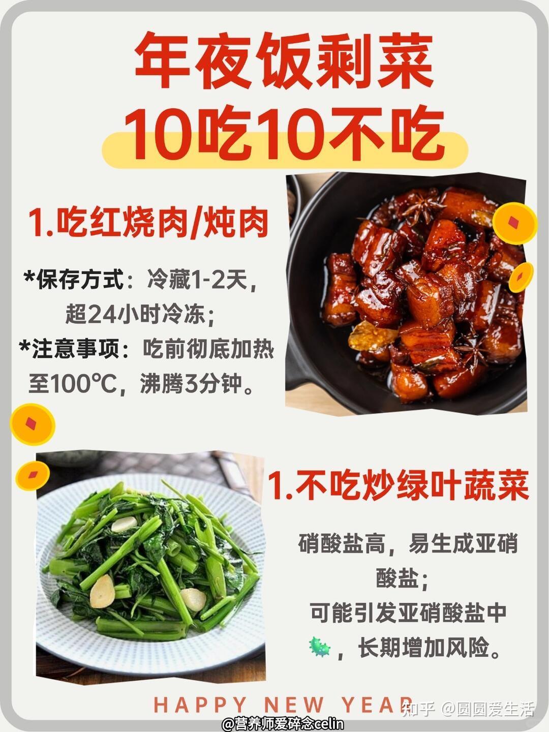 年夜饭剩菜别乱囤！十吃十不吃 吃对不浪费 该留就留 该扔果断扔！ - 知乎