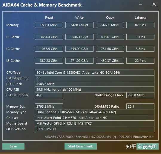 微星GP76HX 12800HX 4800内存超频到6400 - 知乎