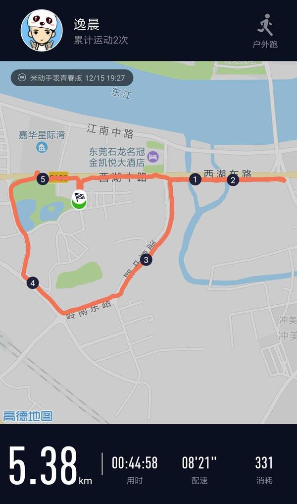 以下是上月跑步几天的路线图