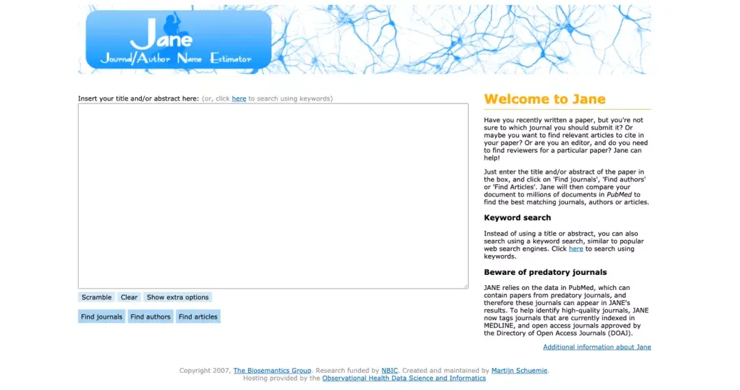 Jane Open Source Software 全网期刊选择工具汇总,帮你节省60%的投稿时间! - 知乎