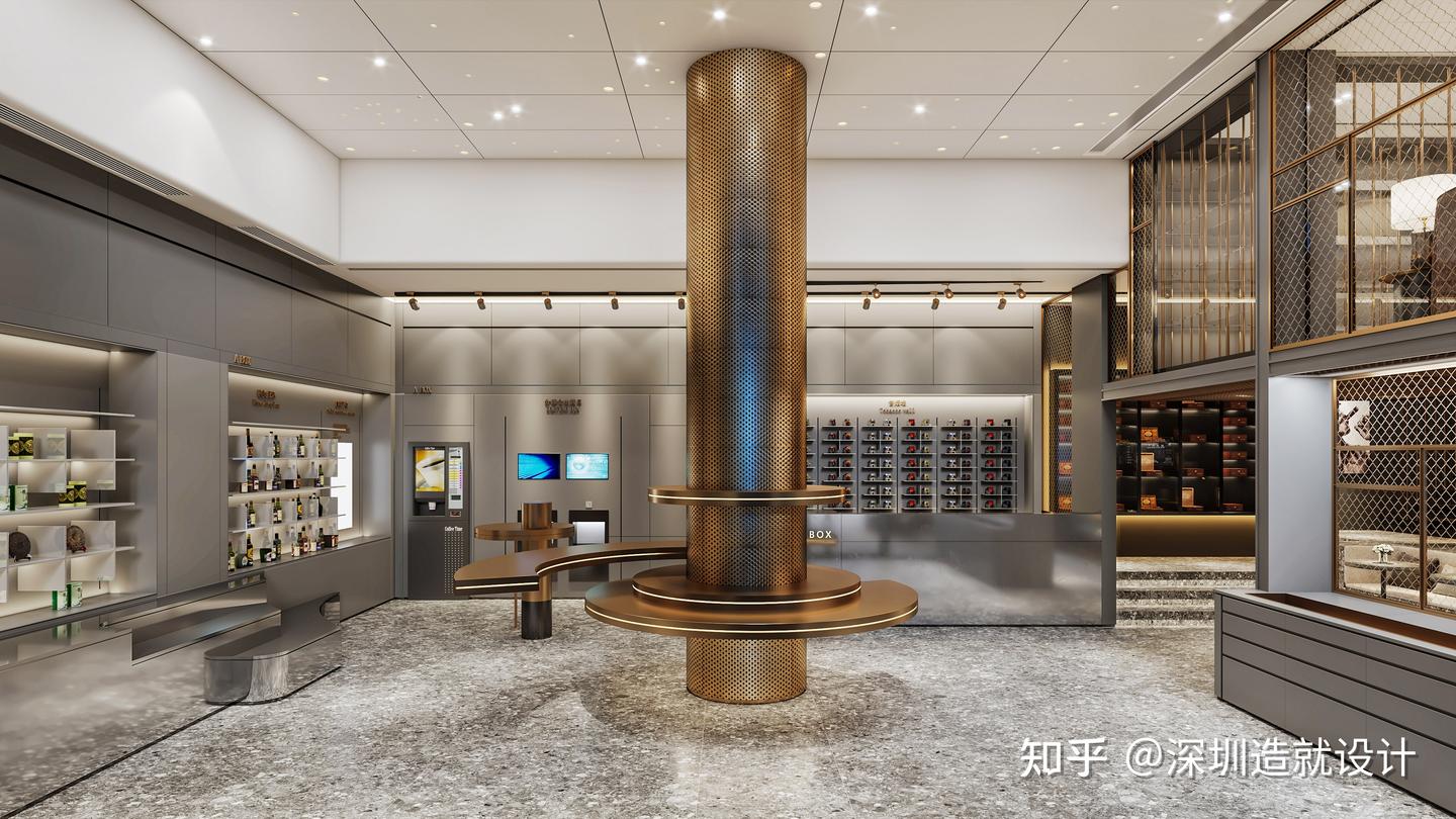 深圳设计丨黑金调性营造出氛围感空间 - 知乎