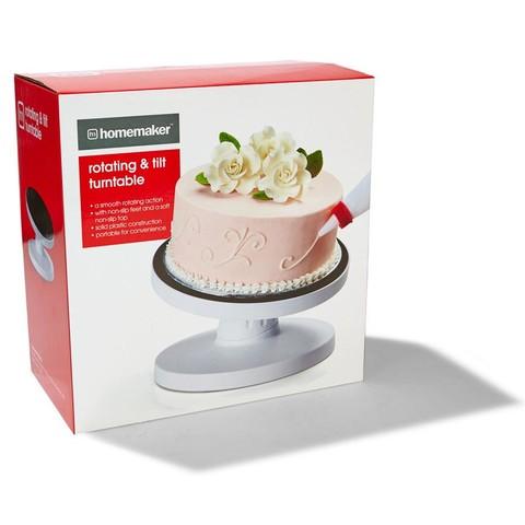 Rotating Cake Turntable withSmoother, Straight & Offset Spatula and Cake  Leveler for Cake-Blue | Catch.com.au