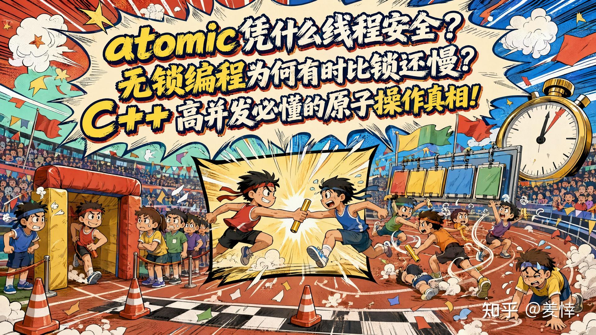 atomic凭什么线程安全？无锁编程为何有时比锁还慢？C++高并发必懂的原子操作真相！ - 知乎