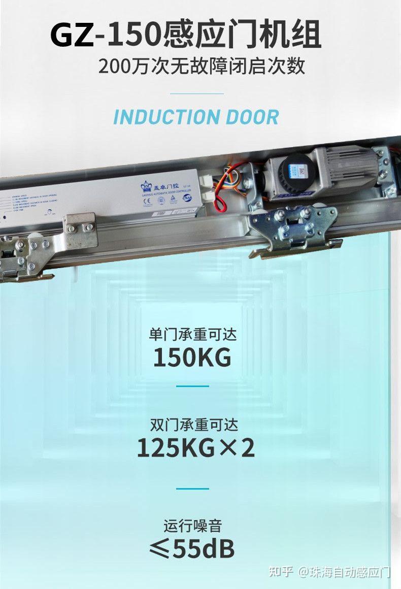 盖卓gz150感应门自动门机组自动平移门电动玻璃门轨道