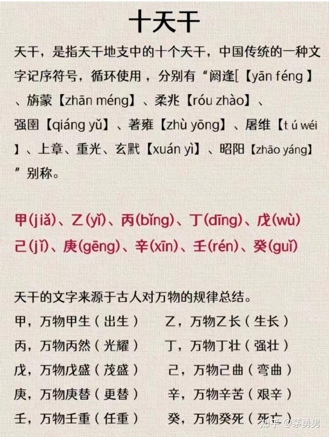 八字入门基础讲解第一课(细说天干) - 知乎