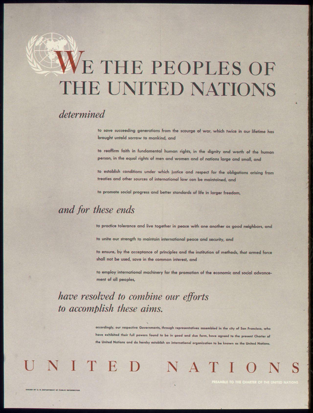 宪法日宣传板-联合国宪章日宣传海报626在线图片制作-图怪兽