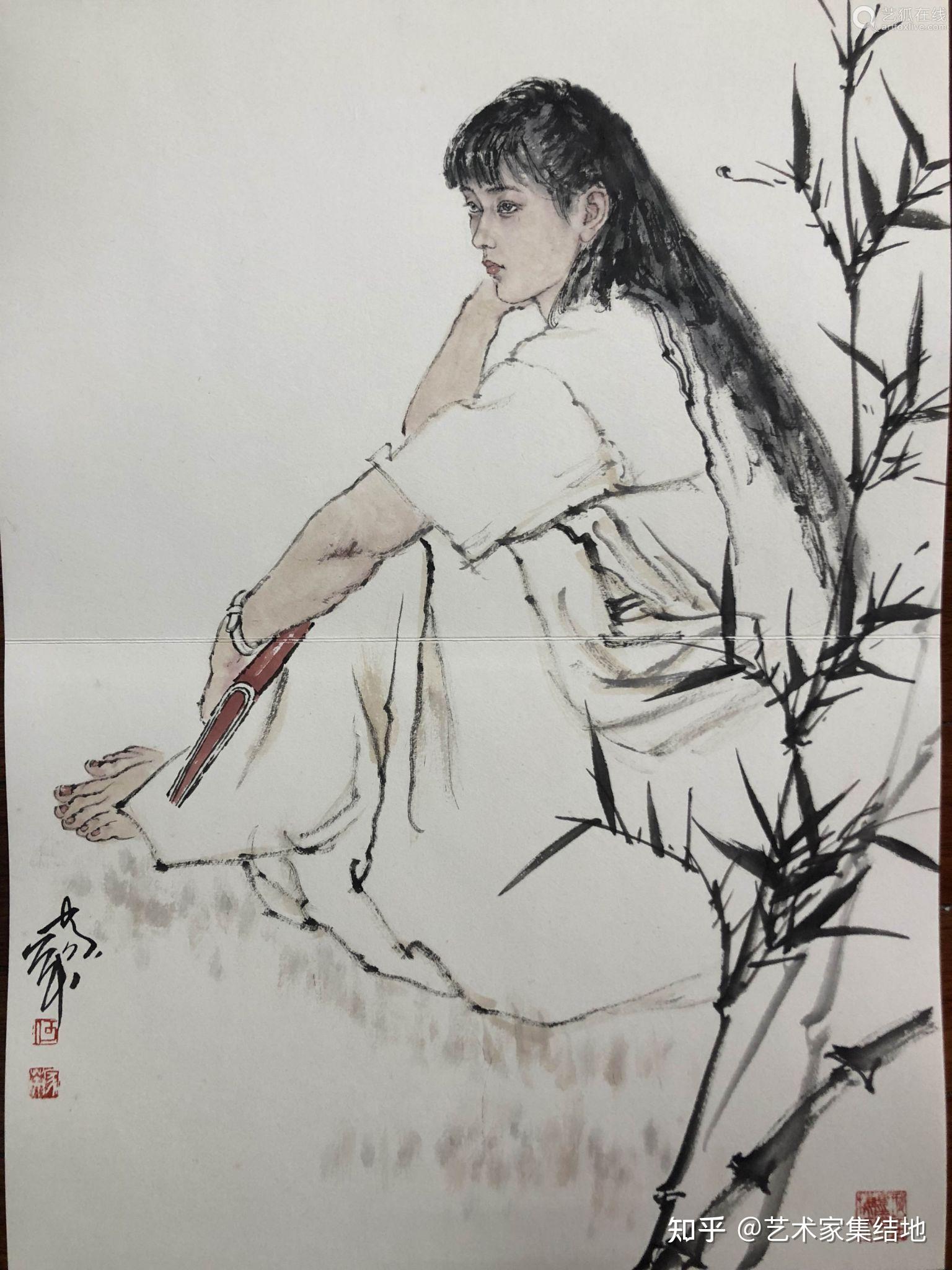 著名工笔人物画何家英百幅经典国画作品欣赏