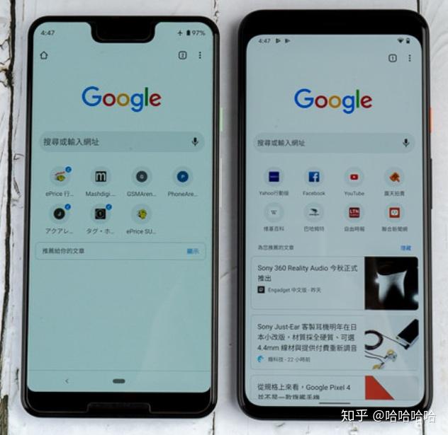 pixel 4 xl,pixe 3 xl 前后代机款外型比对
