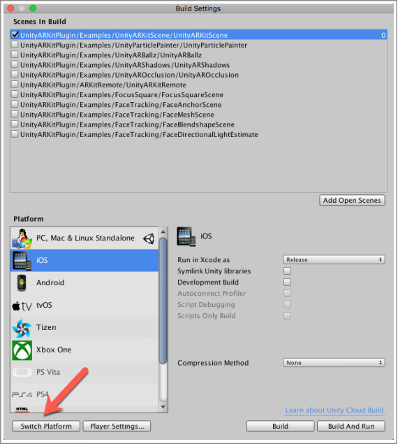 从零开始学基于ARKit的Unity3d游戏开发系列2
