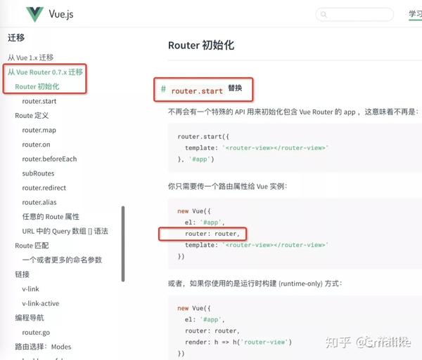 vuerouter 为什么需要放到 new Vue({router}) options 里 知乎