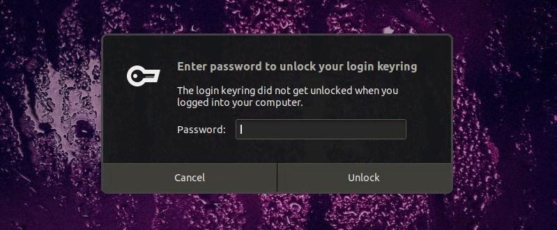 Unlock login keyring как убрать linux mint