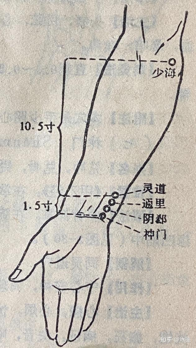 手少阴心经准确位置图片