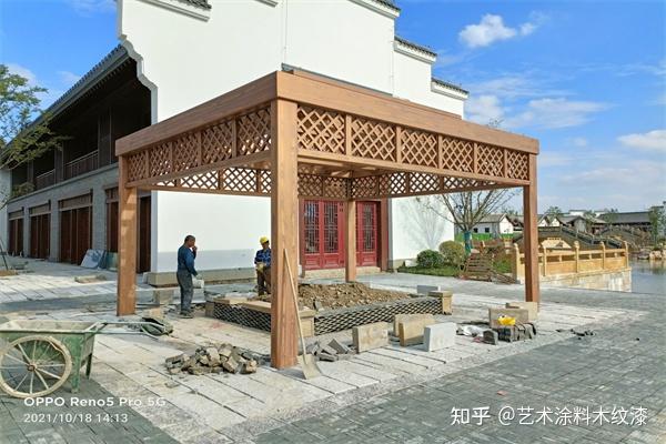 凉亭仿木纹造价多少，施工厂家哪里找 - 知乎