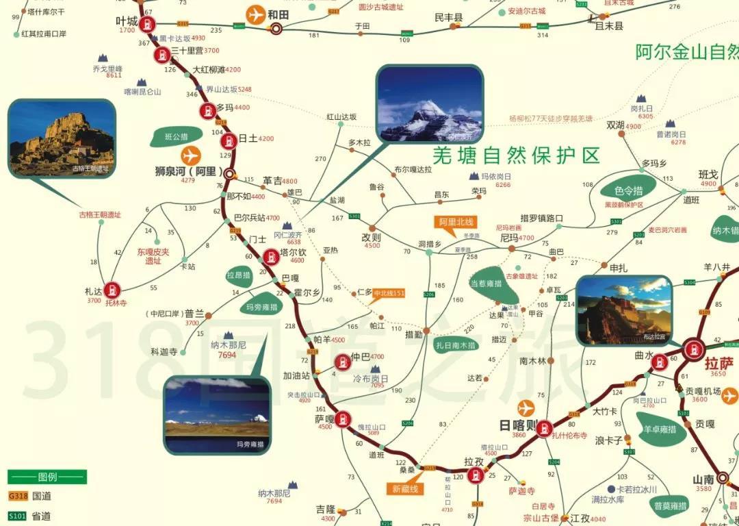 加油站我都找好了,自驾西藏你还怕什么?
