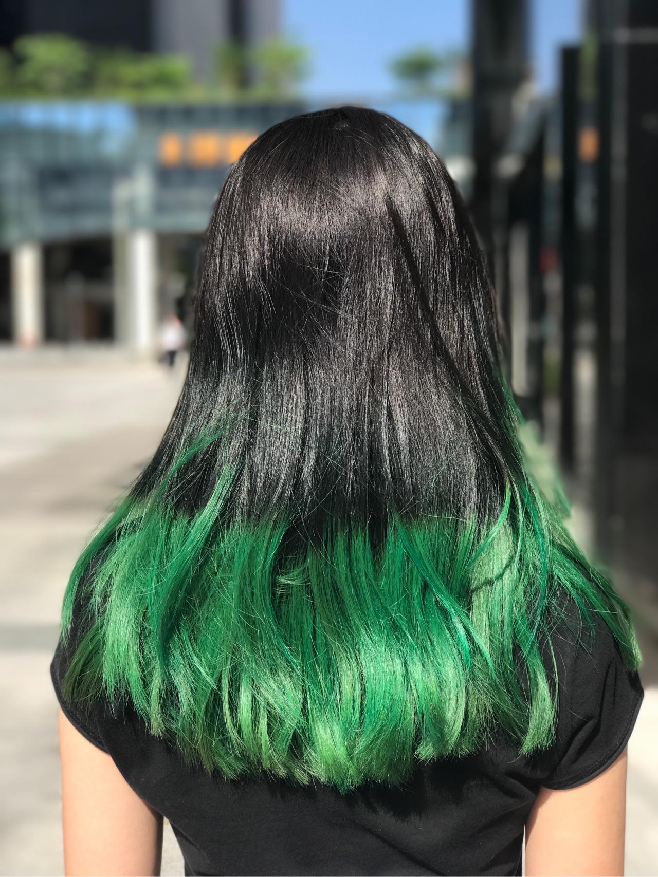 路人都会问我,头发是一次性还是永久的啊巴拉巴拉～ 朋友都叫我原谅色