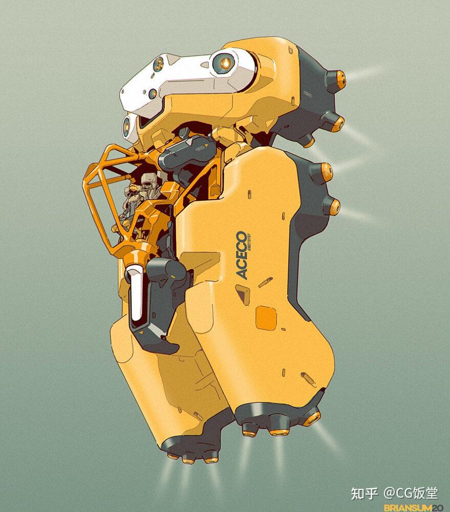 机甲设计 好帅啊~ 画师 by brian sum creative