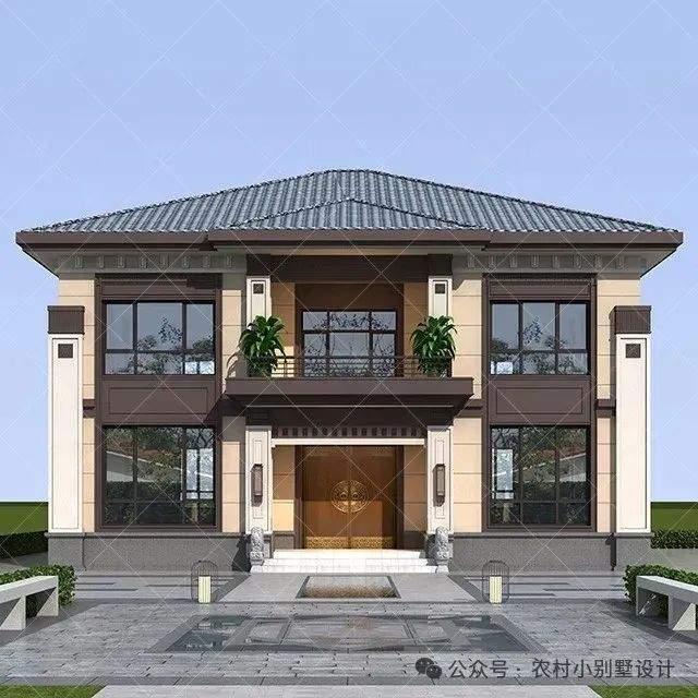 城里有房,不如老家有地,45套二层新中式农村自建房别墅设计精选 - 知乎