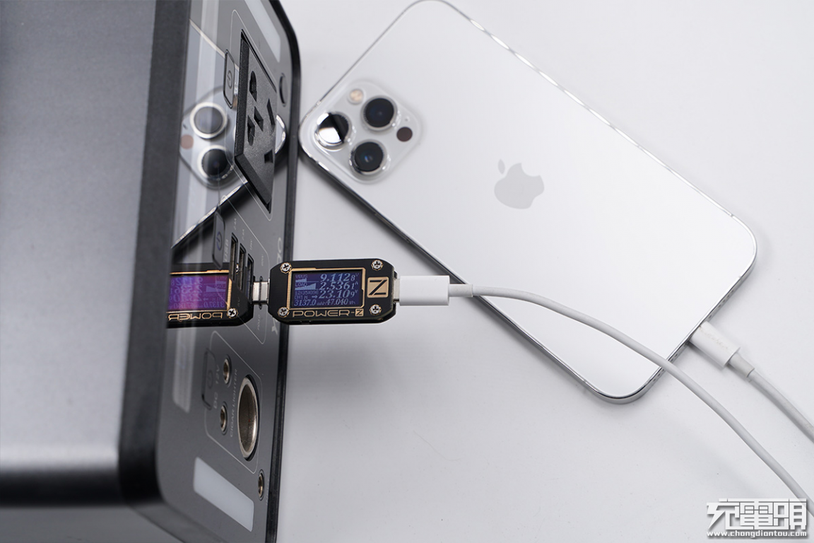 户外电源也可以直接为iphone12promax提供pd快充