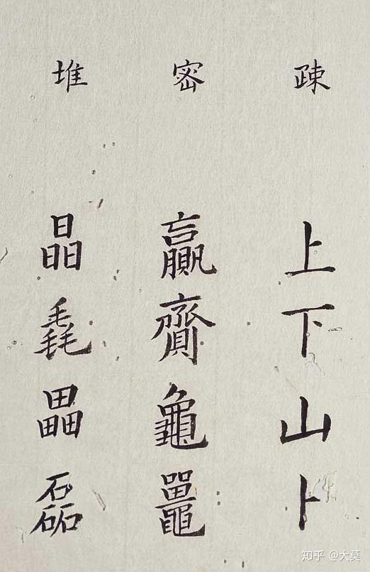明李淳大字结构八十四法