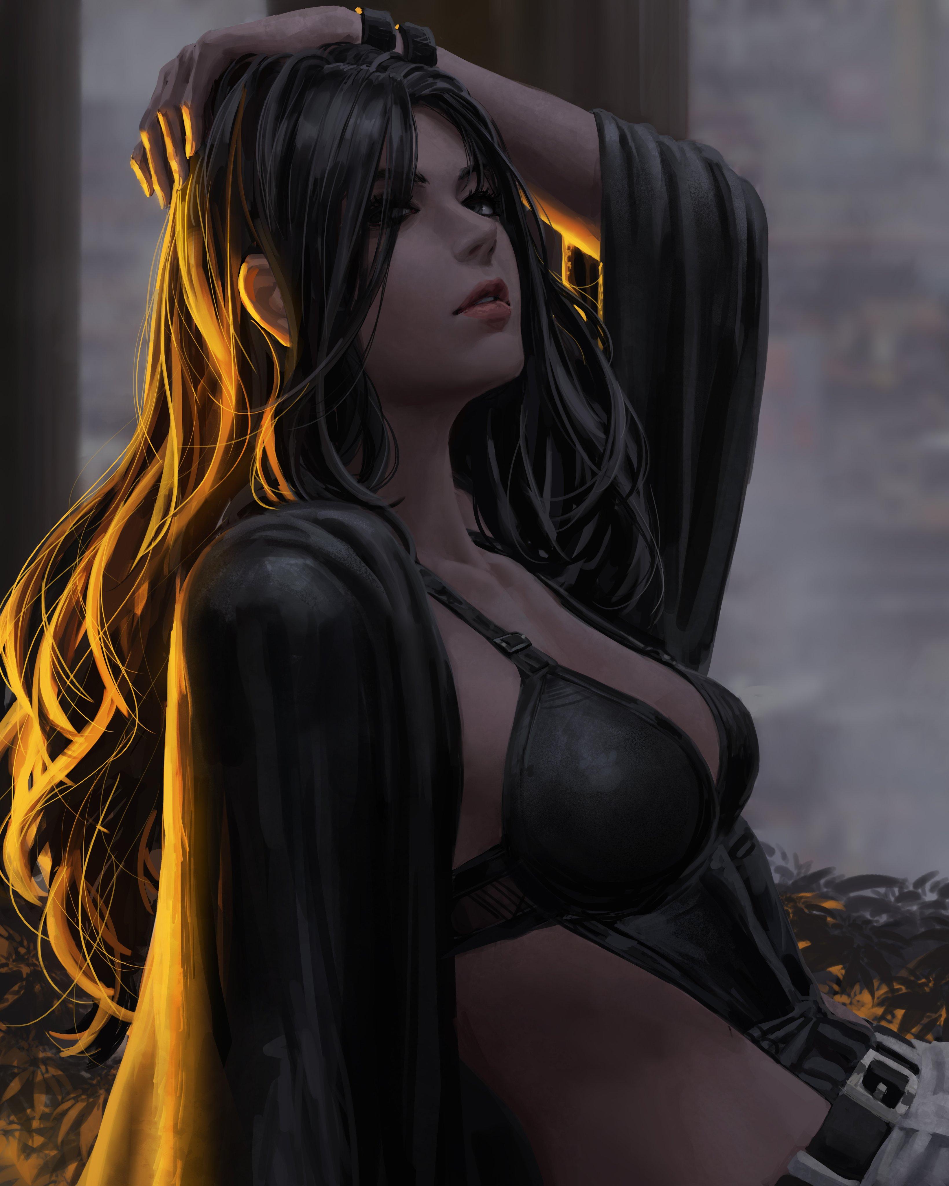 先欣赏一下guweiz画的那些女性主角,神采各异,画面