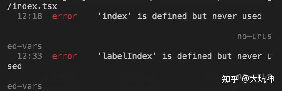 eslint-no-unused-vars-interface