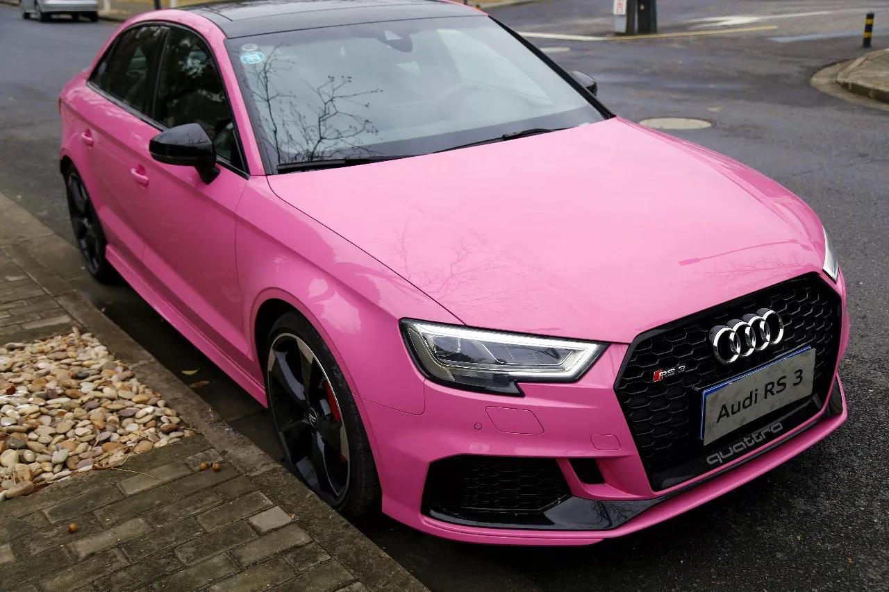 但万万没想到的是,居然给了我一辆骚粉色的.