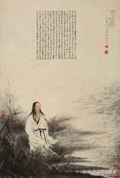 珍品旧蔵* 作者：傅抱石中国近代書画大家作品山水畫四尺中堂畫手描き 