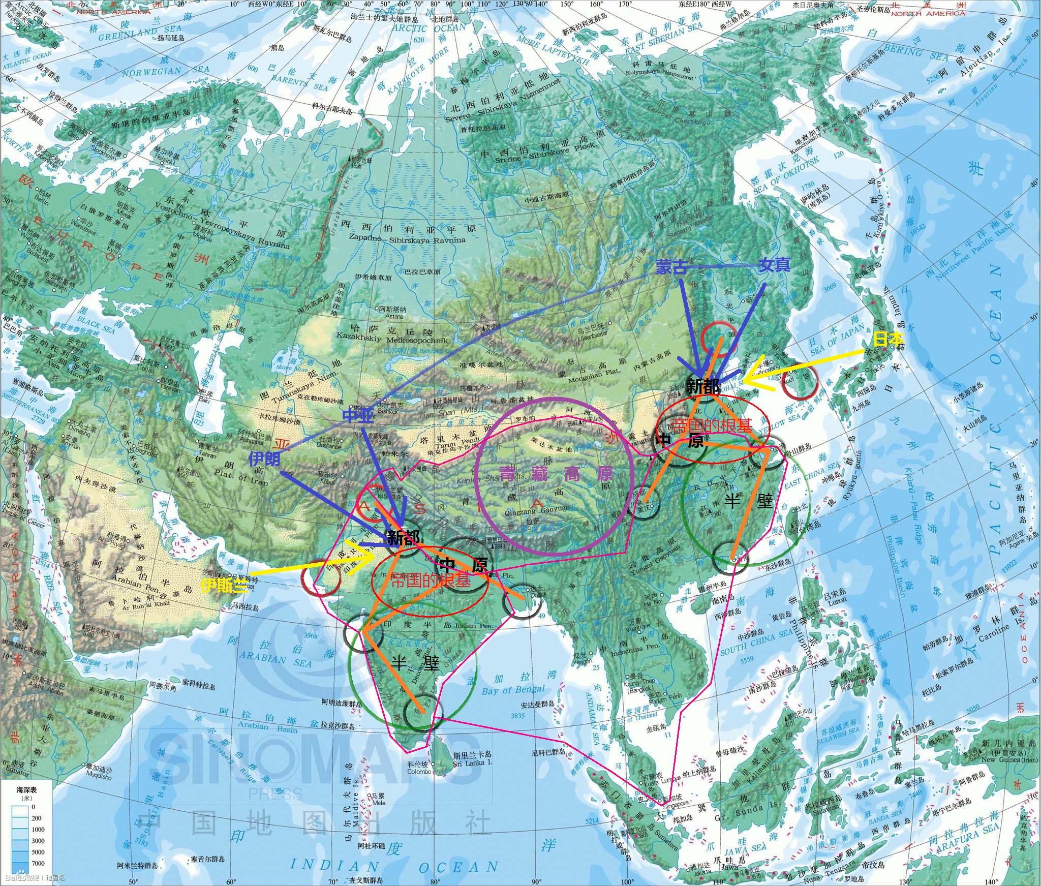 印度区划图 - 印度地图 - 地理教师网