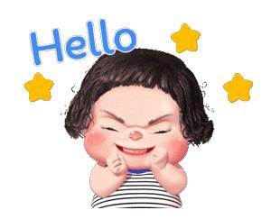 3d可爱小女孩傲娇动态表情包