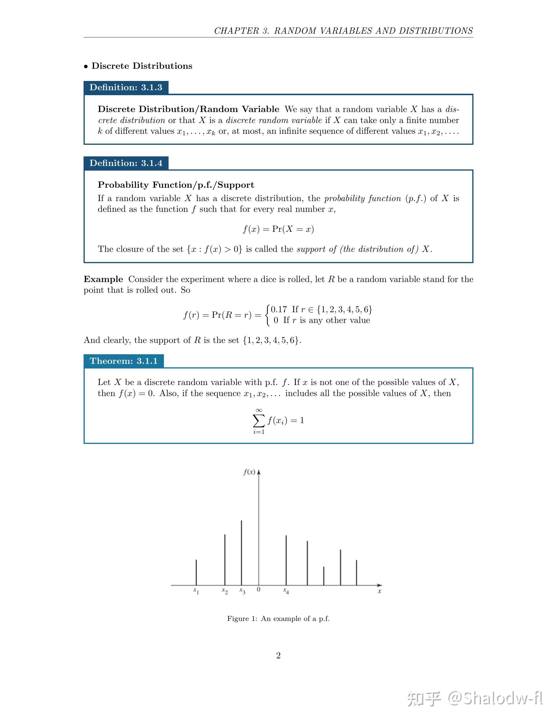 Chapter 3 (A). Random Variables And Distributions - 知乎