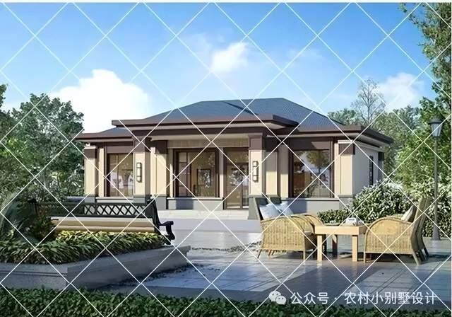 42套一层新中式别墅自建房,也霸气十足乡村一层养老农村别墅住宅 - 知乎