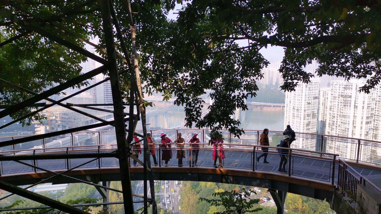 重庆豪横的健身步道伴山而建却不用爬山绝美风景在高处