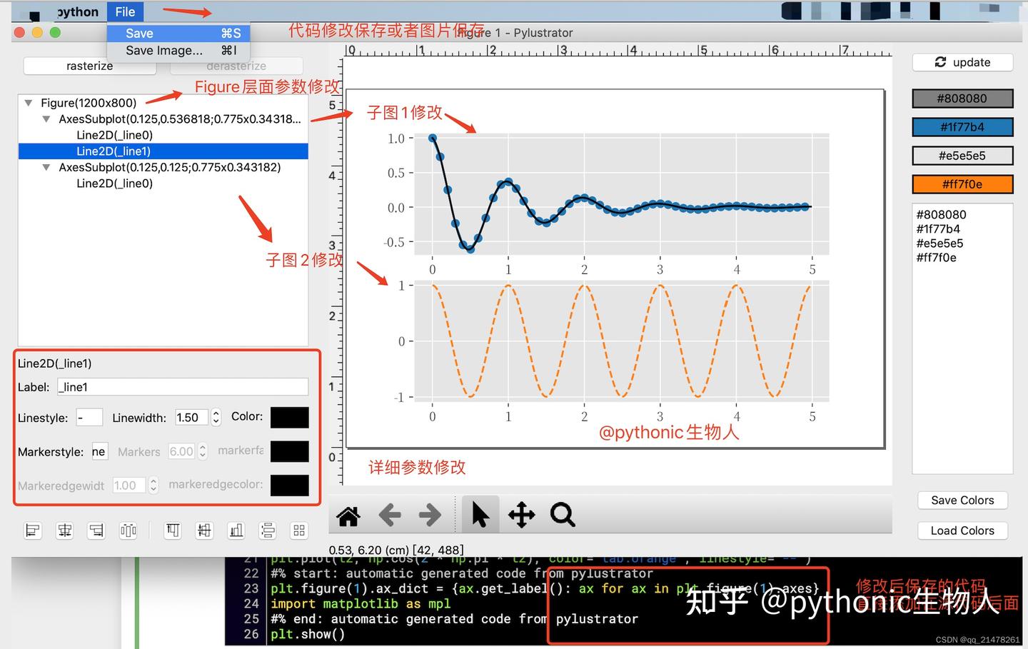 Matplotlib 复杂 Matplotlib参数修改复杂?可以鼠标点击修改了! - 知乎