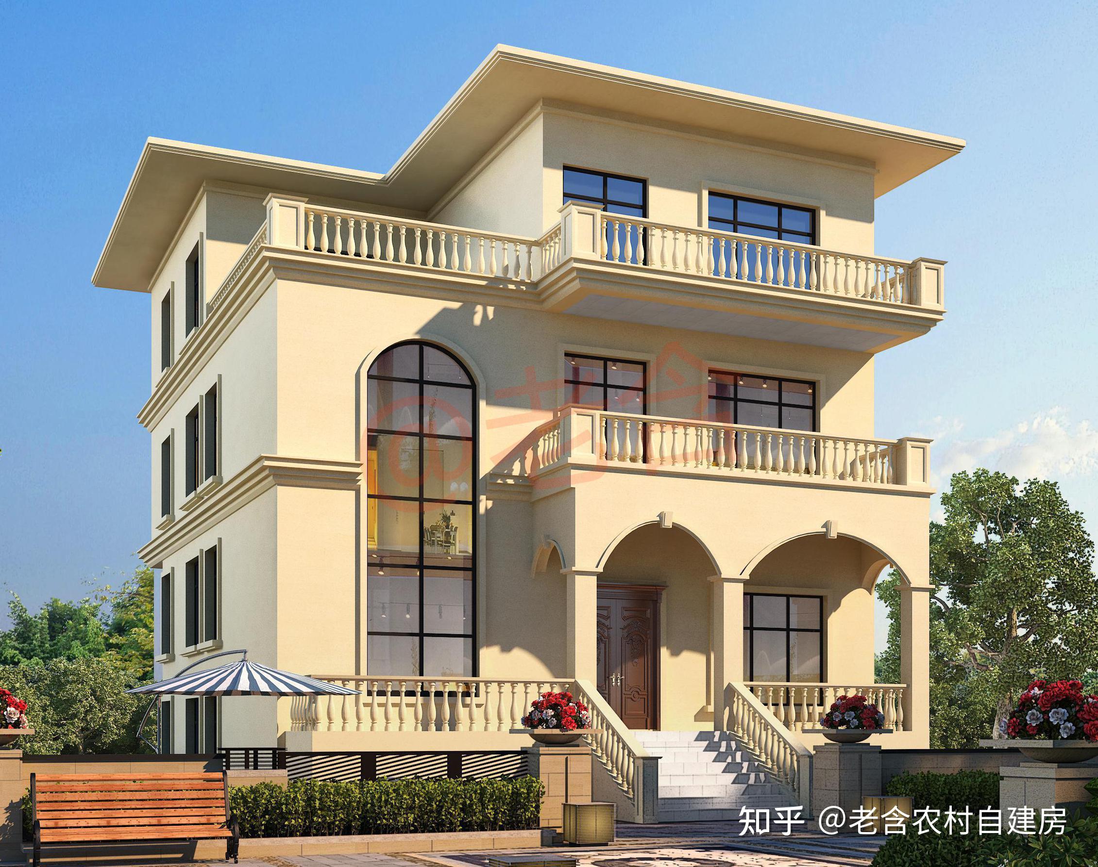 2021年不容错失的农村建房设计图120㎡现代风住宅不易过时