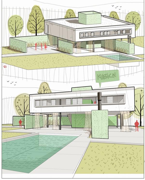 如何使用 SketchUp 和 PS 做出插画风的效果图? - 知乎