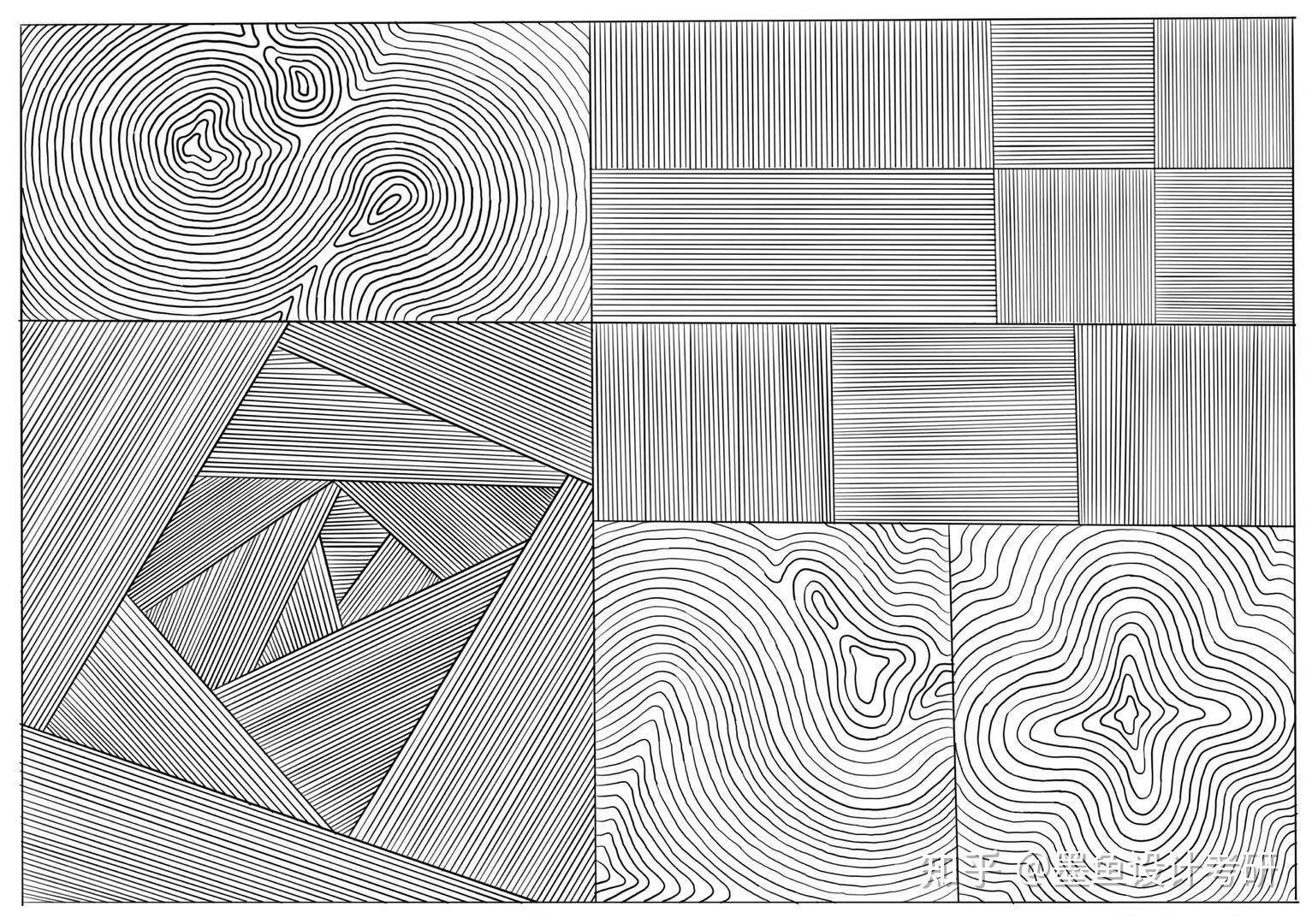 不要小瞧了这些线条的练习,它能让我们在手绘时,手更稳,用线更流畅,更