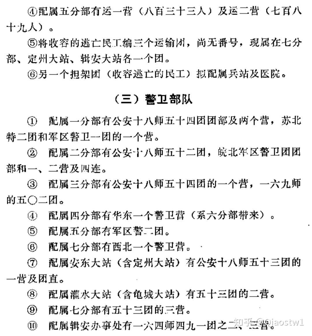 抗美援朝战争后勤经验总结01111后勤部队番号及配属简报