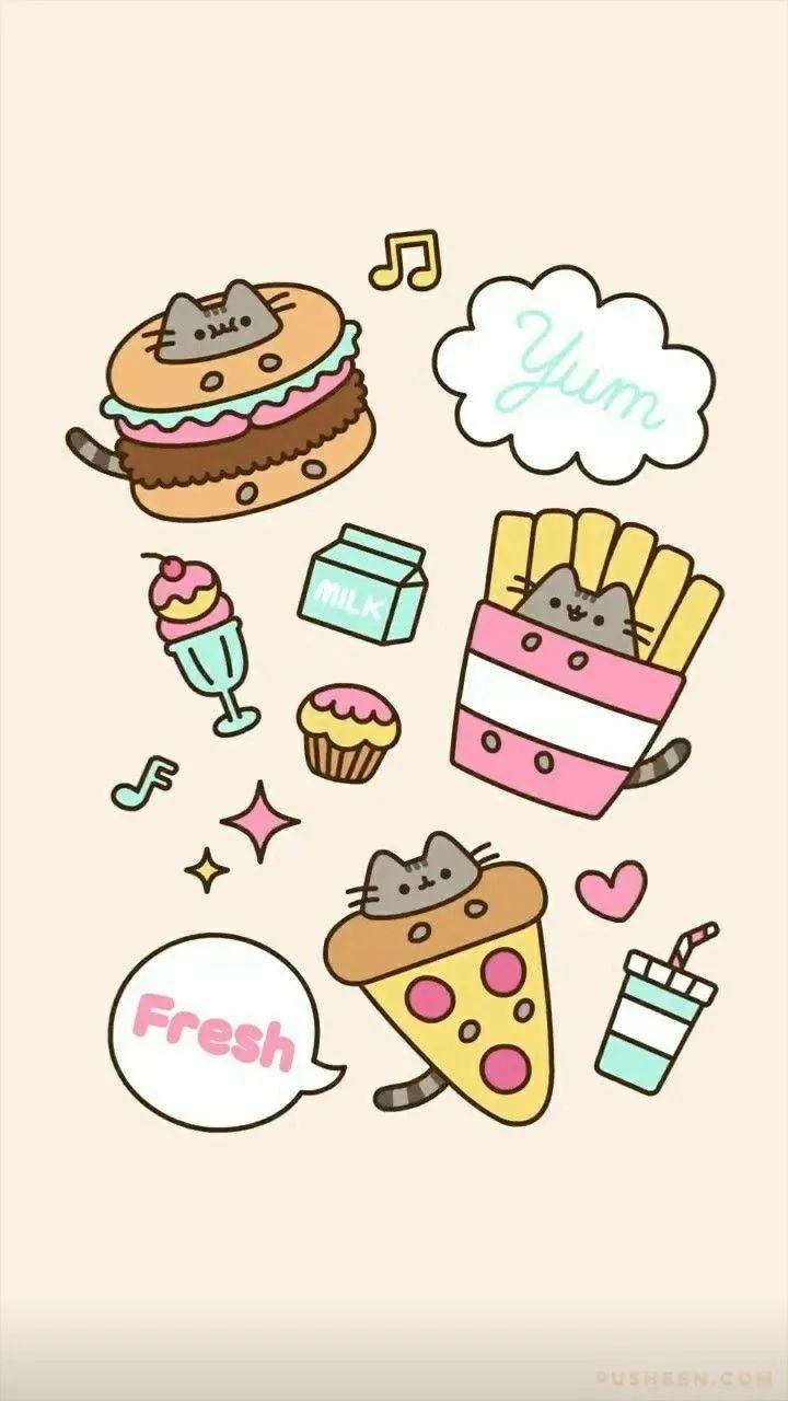 呆萌模样让人受不了12张超可爱胖吉猫主题手机壁纸好想可以吸猫啊