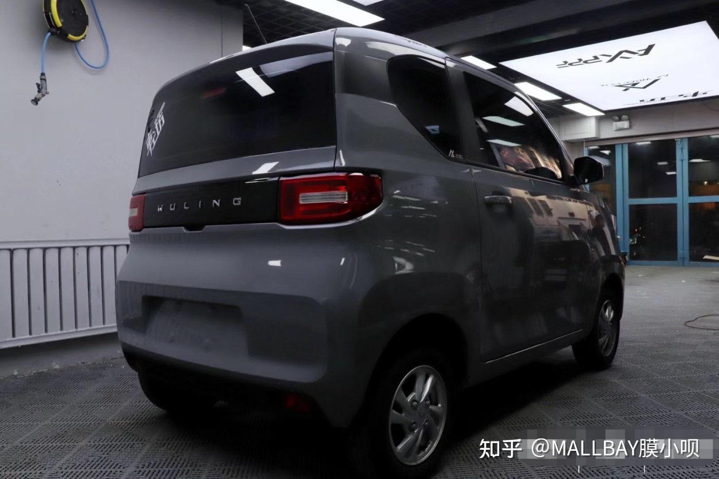 五菱宏光mini改色纳多灰这是我见过的最有个性的小车了