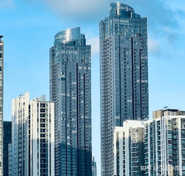 泰国曼谷"双子塔"公寓:one9five,拉玛9区楼王