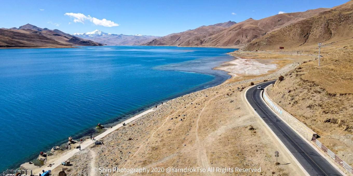 YamdrokTso Lago Yamdrok o Yamdok Yumtso Valle de Yarlung del Tíbet Ch… | Flickr