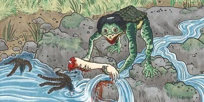 据说在山东省有孕妇被毛人水怪一把撕开肚子,抢走腹中胎儿.