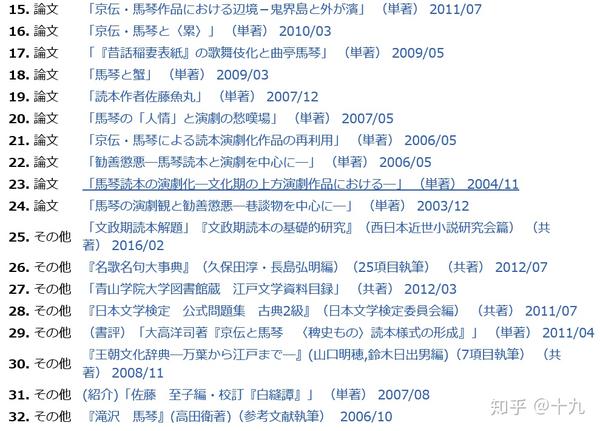 青山学院大学日本文学日本语专攻教授情报- 知乎