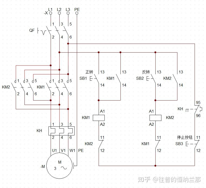 接触器连锁电路图图片