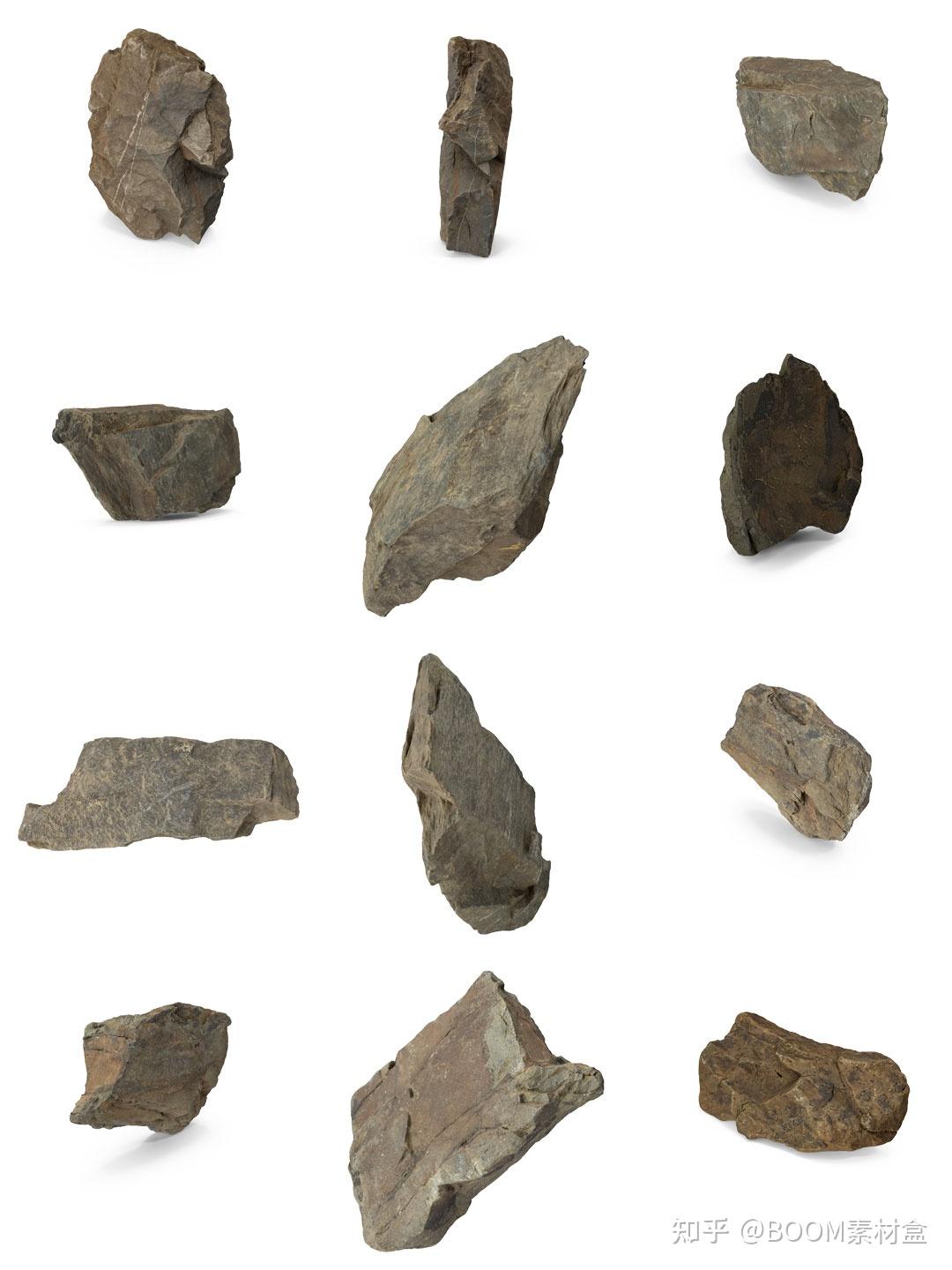 分享丨岩石石块石头自然真实场景装饰后期合成png免扣免抠图片psd素材